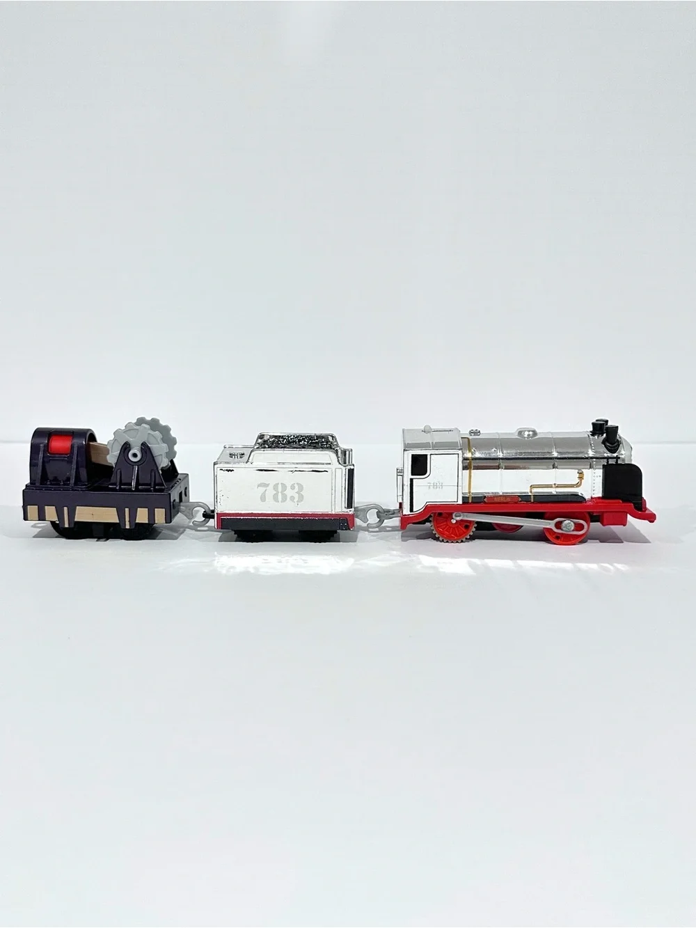 Thomas & Friends Motorized TrackMaster Merlin Train w/ Trnder & Gear Car